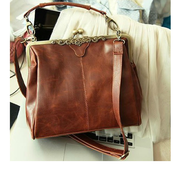 Women Vintage Bag Messenger Bag Hand Bag Shoulder Bag PU Leather Bag